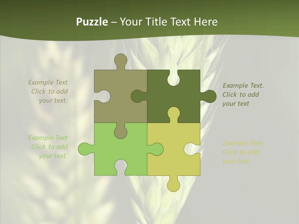 Grain Green Bread PowerPoint Template