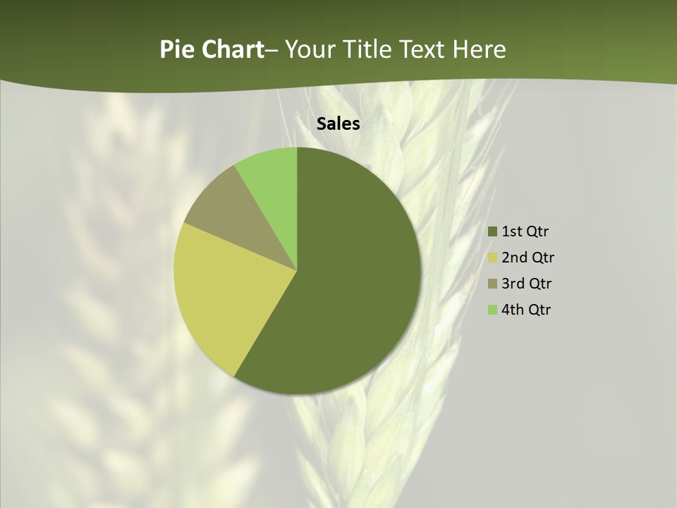 Grain Green Bread PowerPoint Template