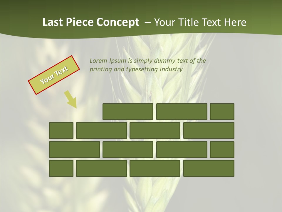 Grain Green Bread PowerPoint Template