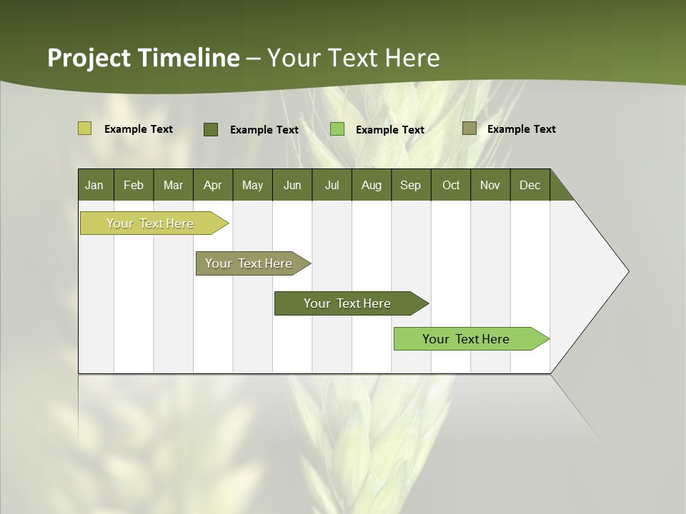 Grain Green Bread PowerPoint Template