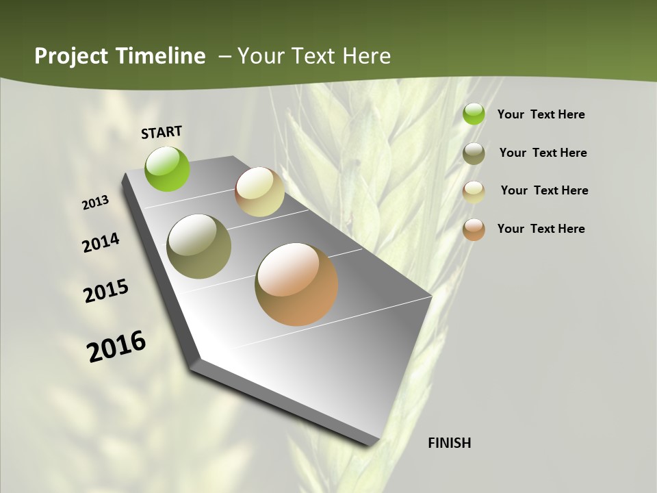 Grain Green Bread PowerPoint Template