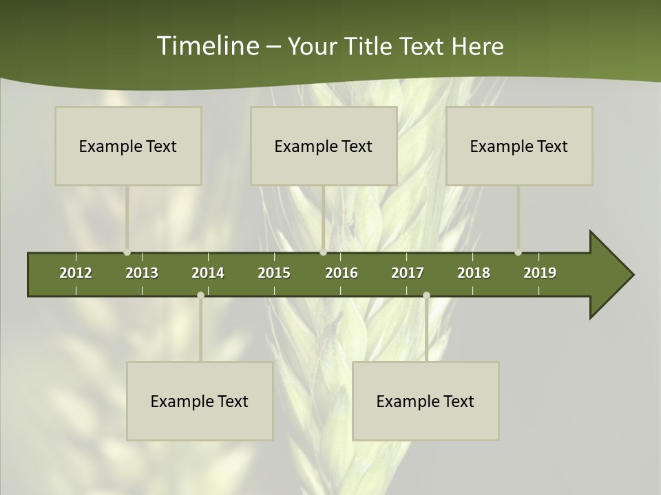 Grain Green Bread PowerPoint Template