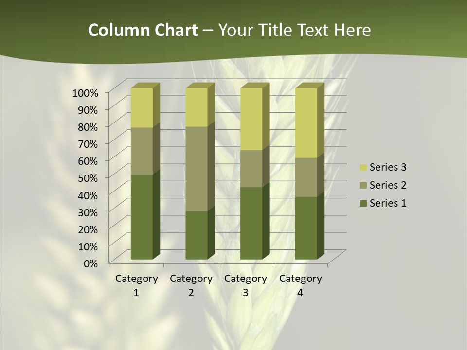 Grain Green Bread PowerPoint Template