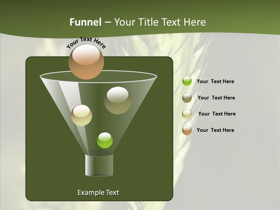 Grain Green Bread PowerPoint Template