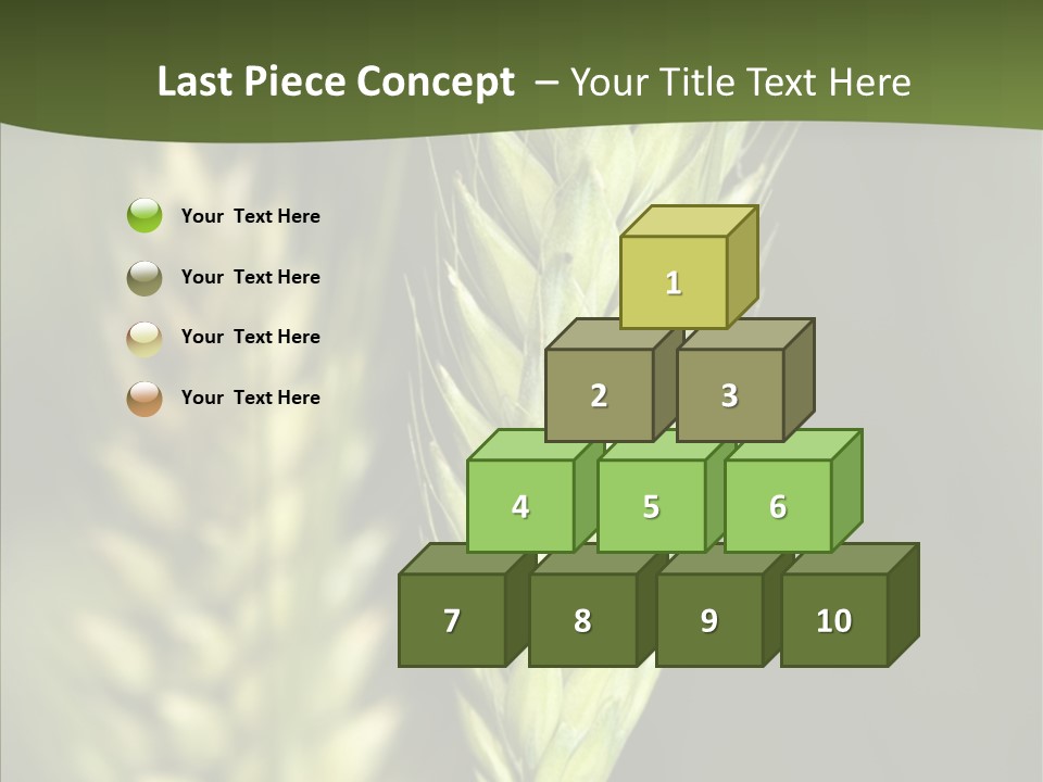 Grain Green Bread PowerPoint Template