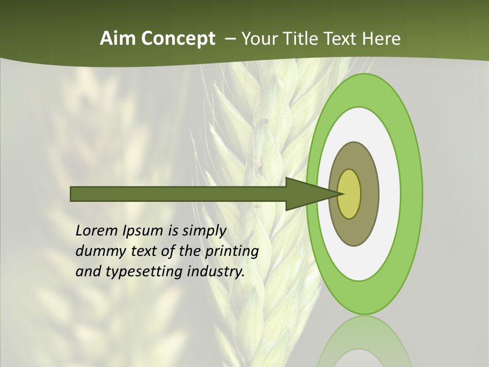 Grain Green Bread PowerPoint Template