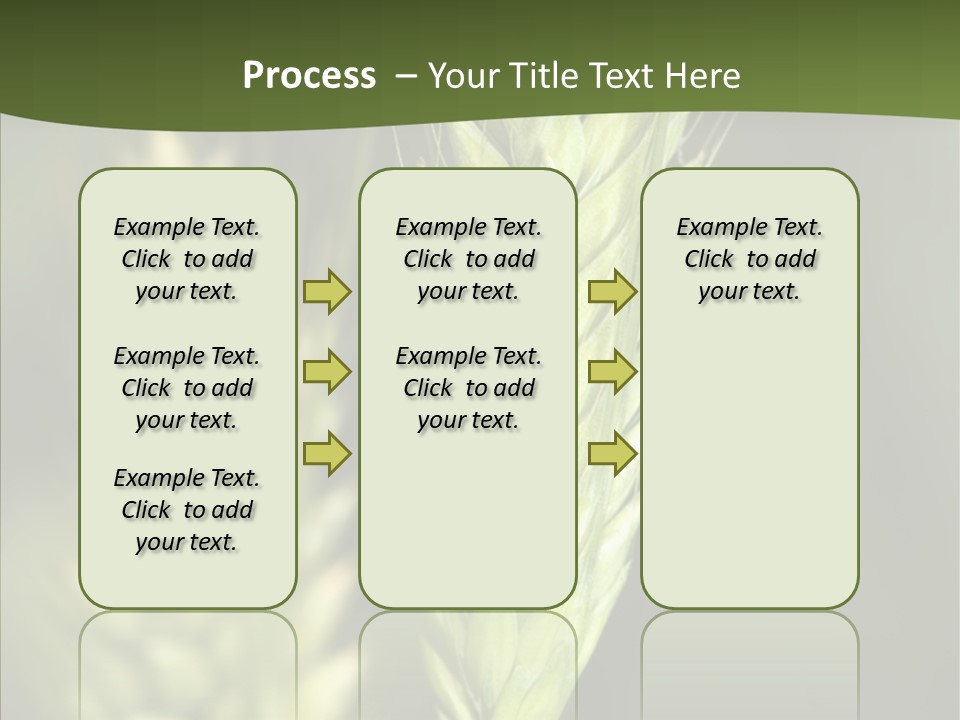 Grain Green Bread PowerPoint Template
