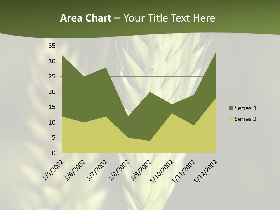 Grain Green Bread PowerPoint Template