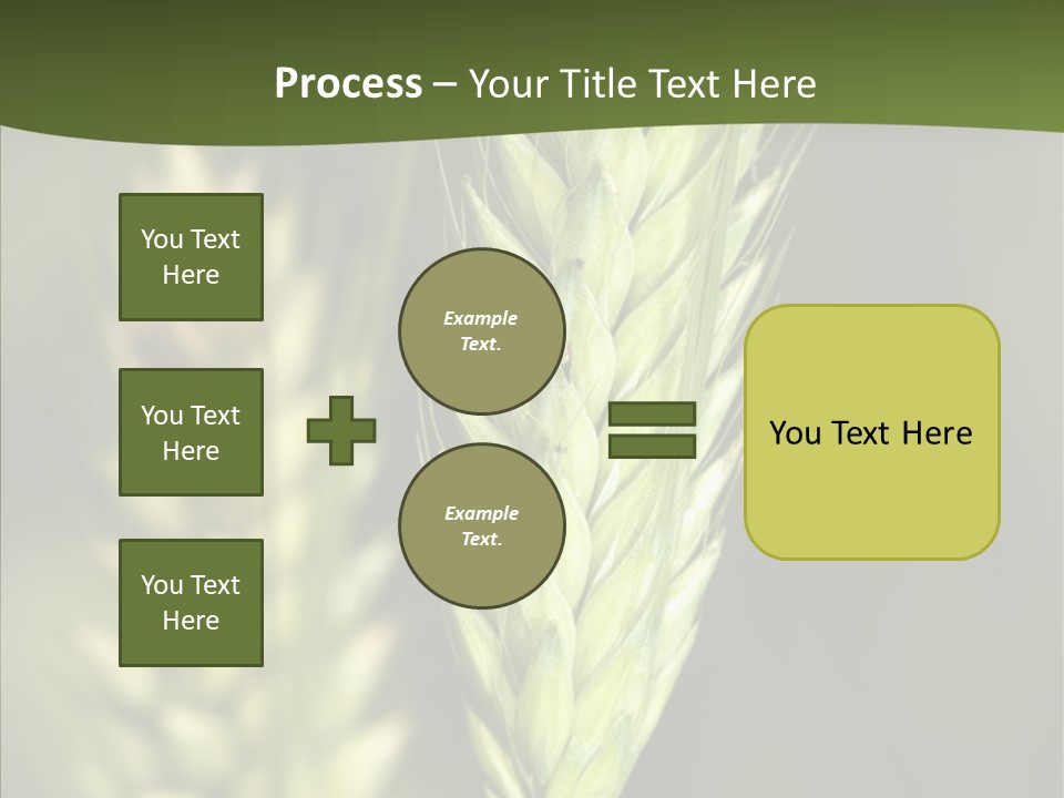 Grain Green Bread PowerPoint Template