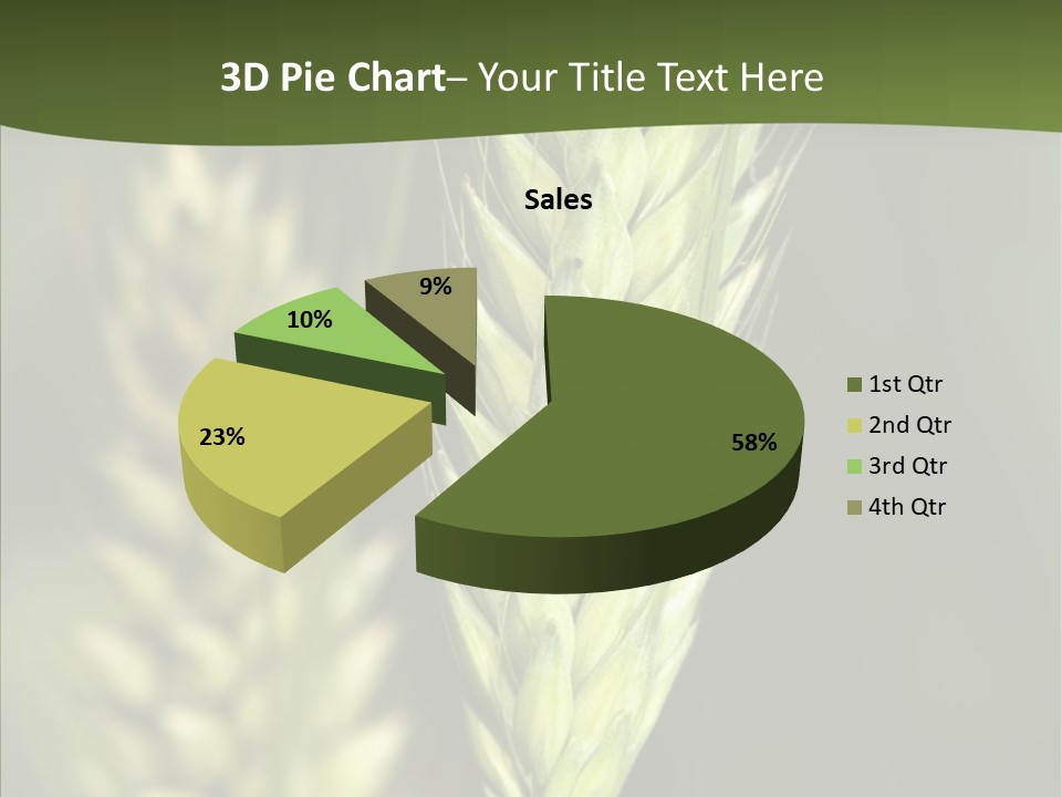 Grain Green Bread PowerPoint Template