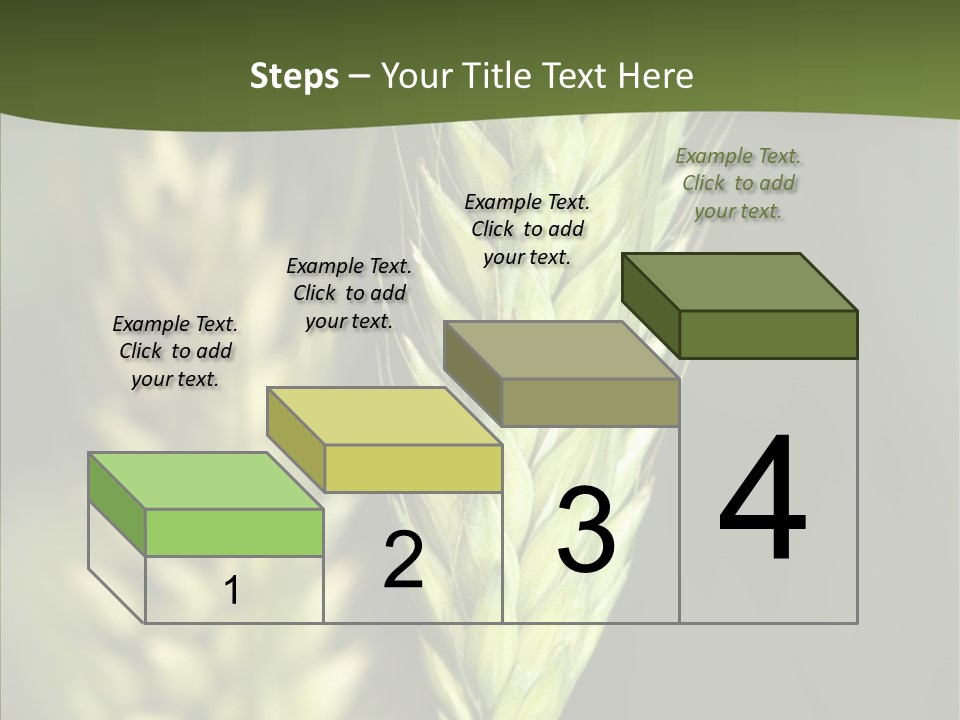 Grain Green Bread PowerPoint Template