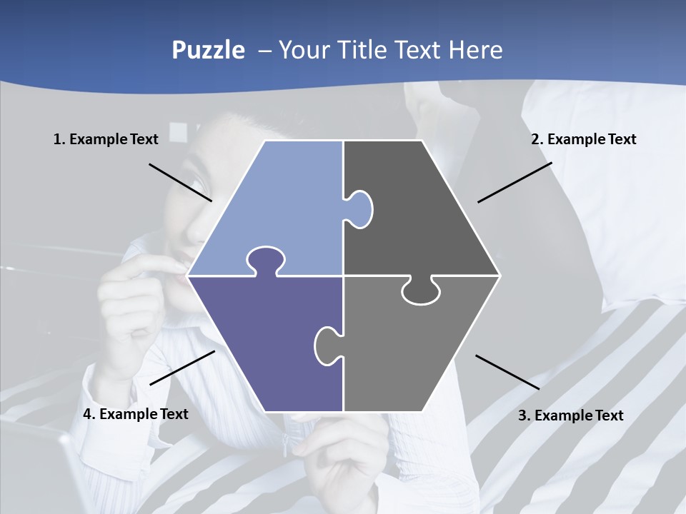 Bedroom Happiness E Business PowerPoint Template