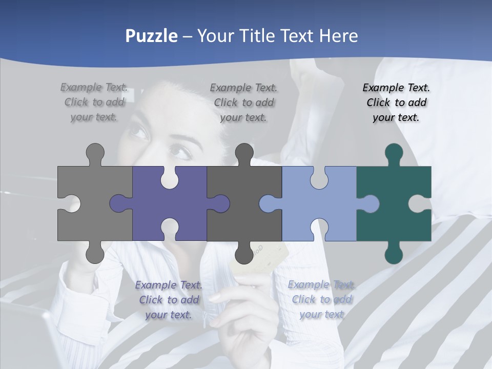 Bedroom Happiness E Business PowerPoint Template