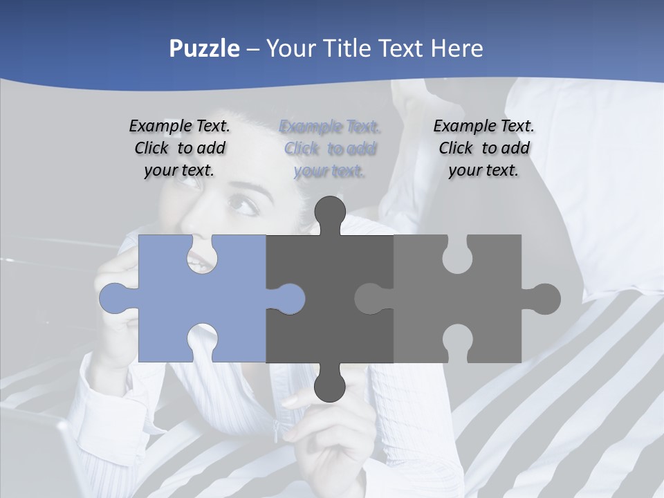 Bedroom Happiness E Business PowerPoint Template