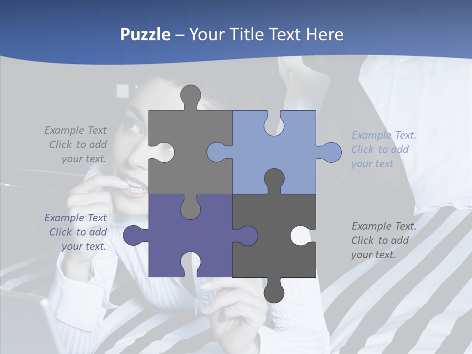 Bedroom Happiness E Business PowerPoint Template