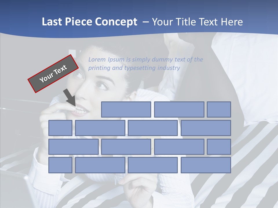 Bedroom Happiness E Business PowerPoint Template