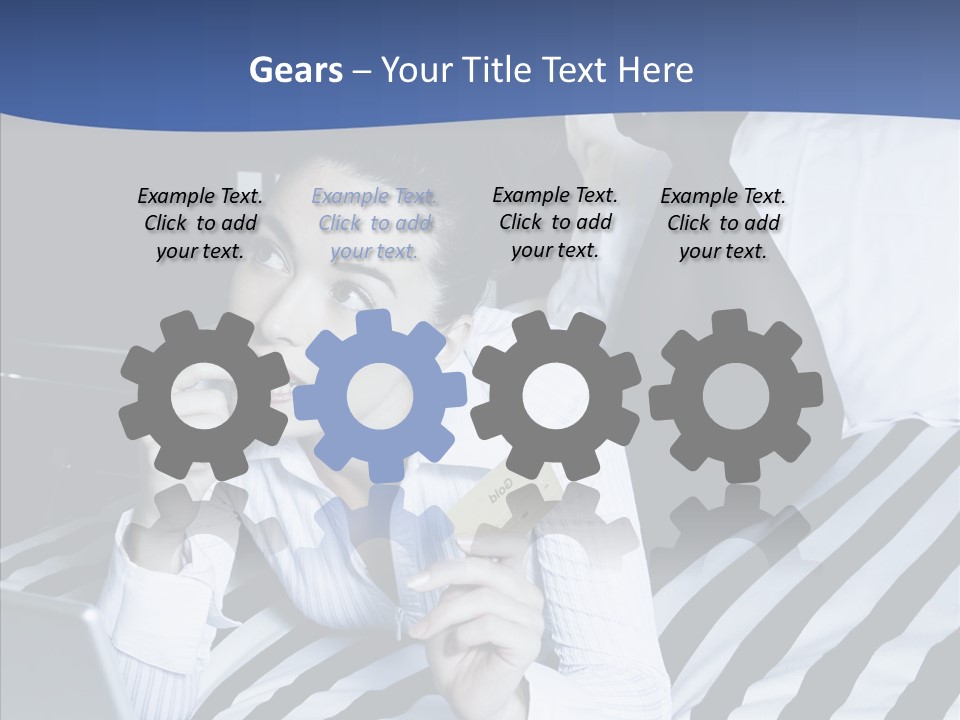 Bedroom Happiness E Business PowerPoint Template