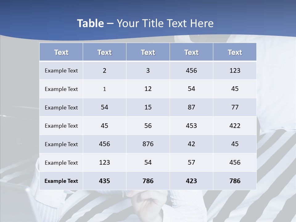Bedroom Happiness E Business PowerPoint Template