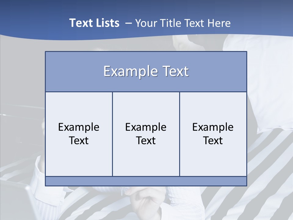 Bedroom Happiness E Business PowerPoint Template