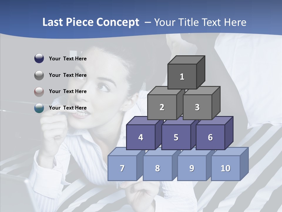 Bedroom Happiness E Business PowerPoint Template