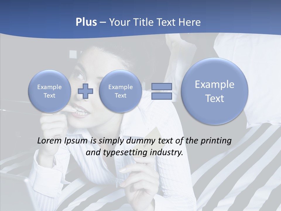 Bedroom Happiness E Business PowerPoint Template