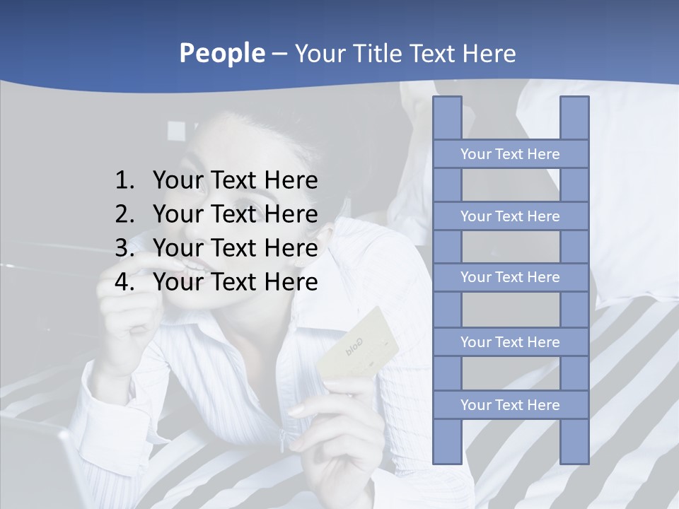 Bedroom Happiness E Business PowerPoint Template