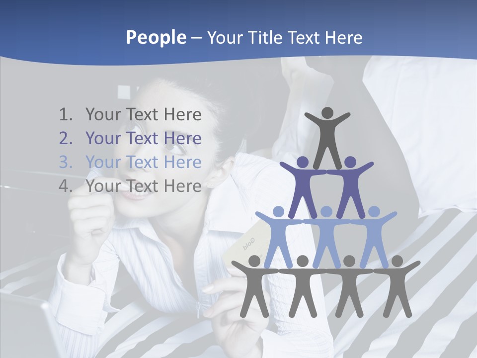 Bedroom Happiness E Business PowerPoint Template