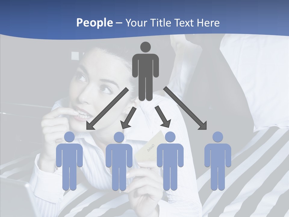 Bedroom Happiness E Business PowerPoint Template