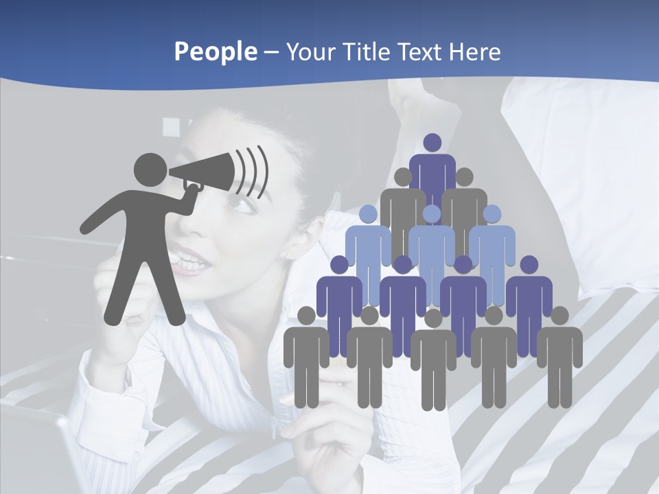 Bedroom Happiness E Business PowerPoint Template