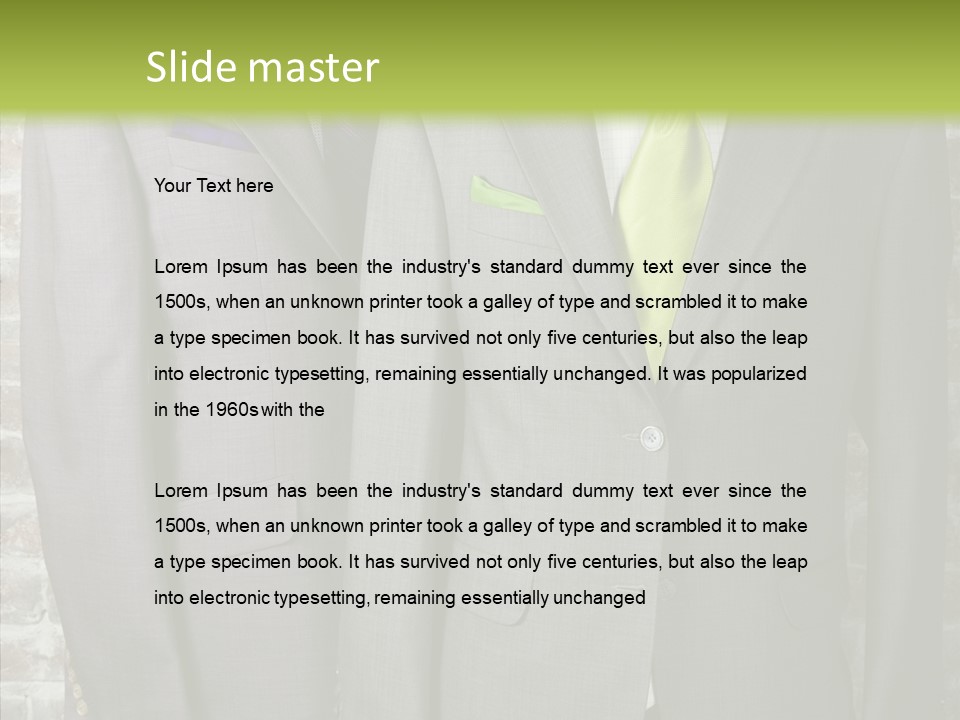 Macro Jackets Shirt PowerPoint Template