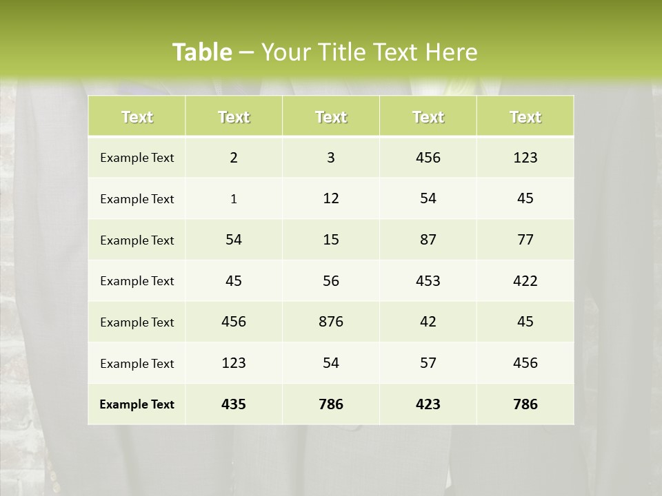 Macro Jackets Shirt PowerPoint Template