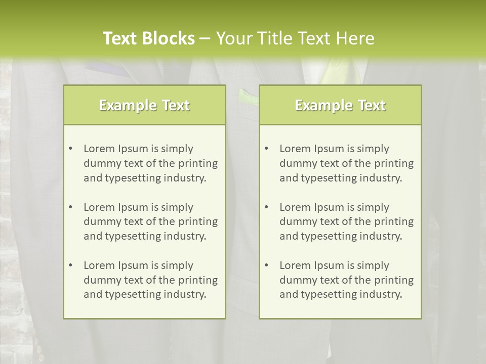 Macro Jackets Shirt PowerPoint Template