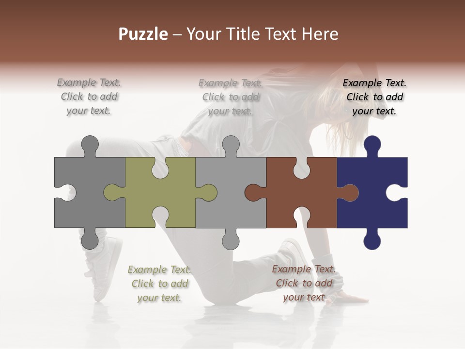 Teenager Dance Aerobics PowerPoint Template