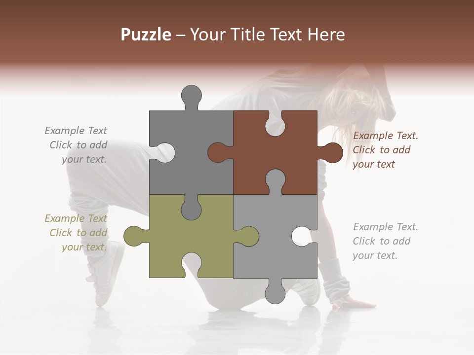 Teenager Dance Aerobics PowerPoint Template