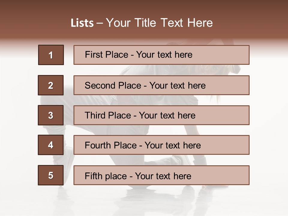 Teenager Dance Aerobics PowerPoint Template