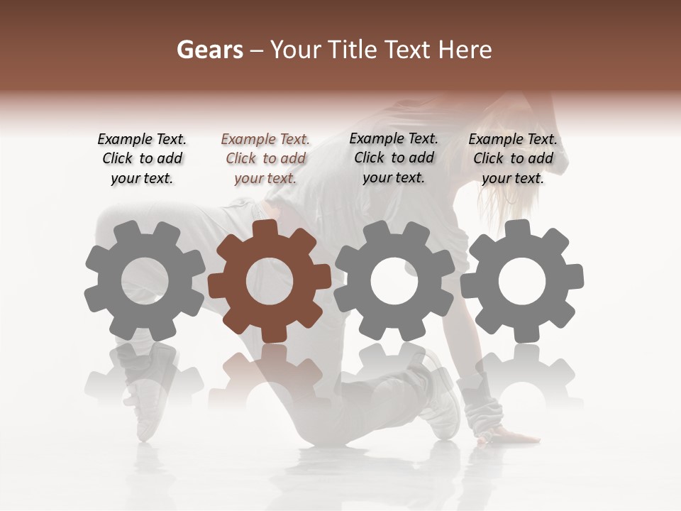 Teenager Dance Aerobics PowerPoint Template