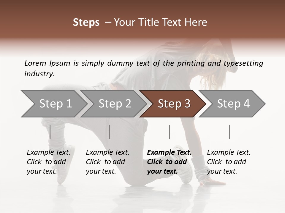 Teenager Dance Aerobics PowerPoint Template