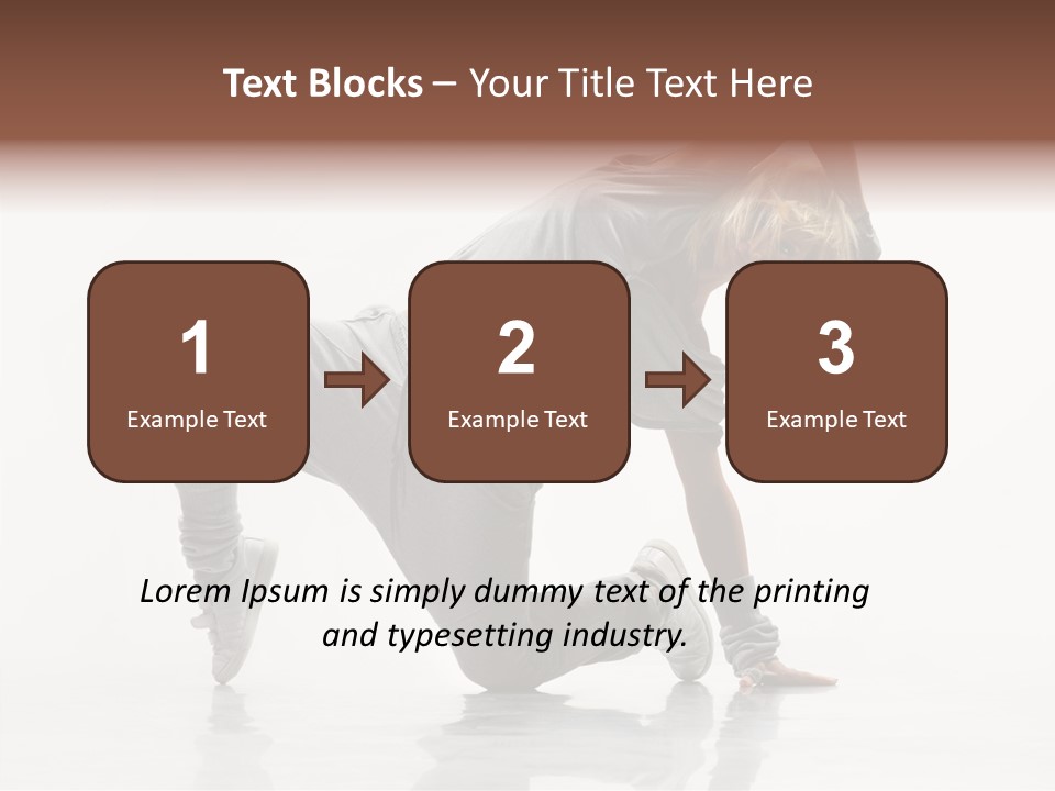 Teenager Dance Aerobics PowerPoint Template