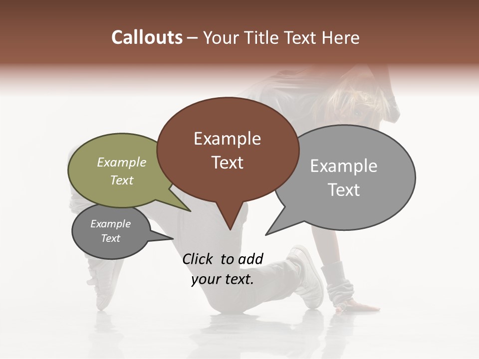 Teenager Dance Aerobics PowerPoint Template