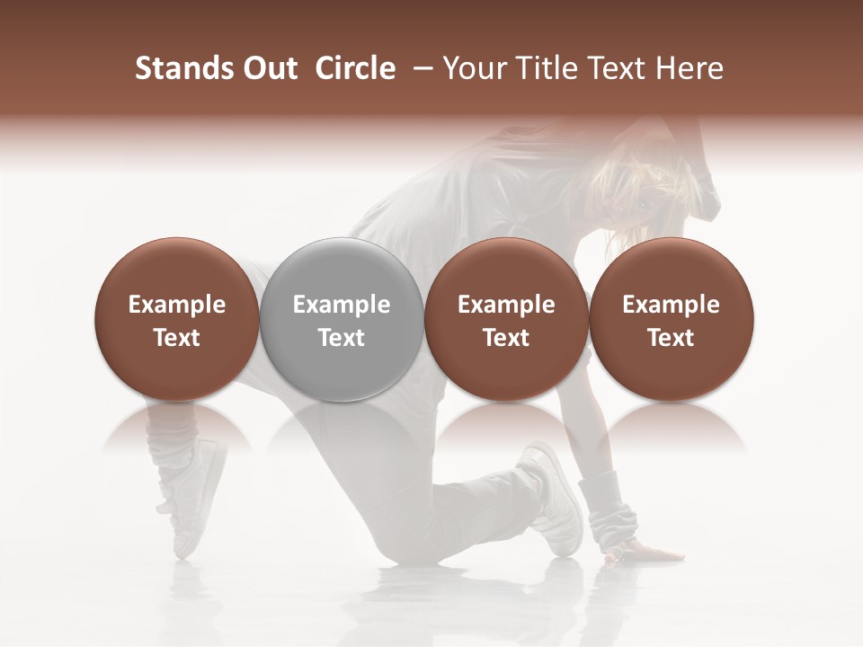 Teenager Dance Aerobics PowerPoint Template