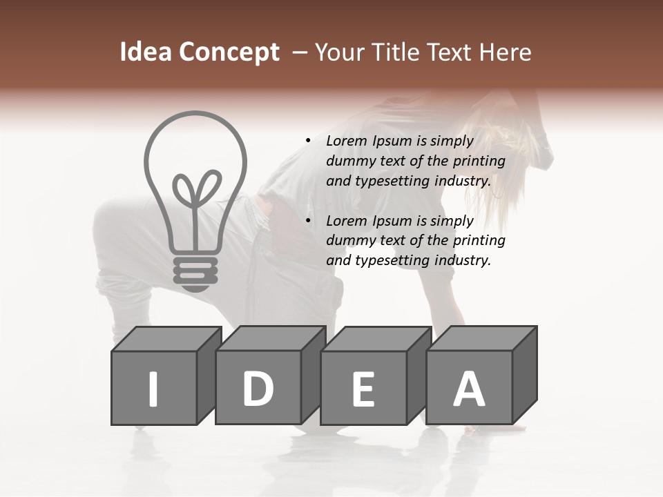 Teenager Dance Aerobics PowerPoint Template