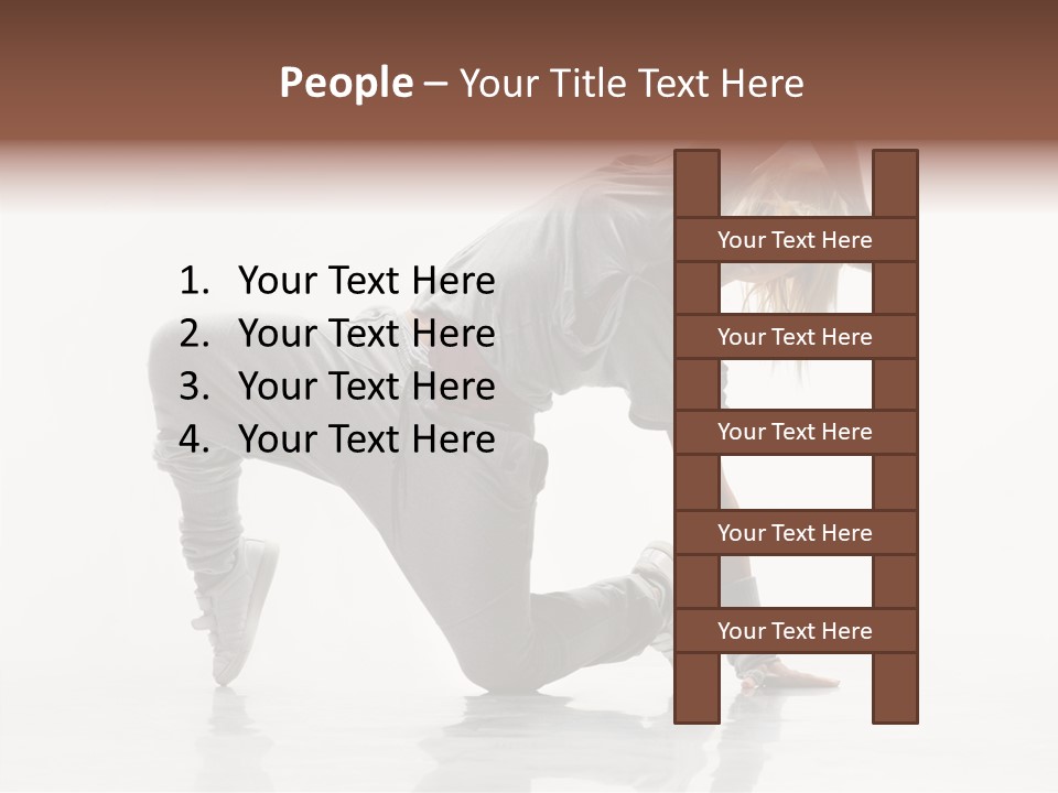 Teenager Dance Aerobics PowerPoint Template