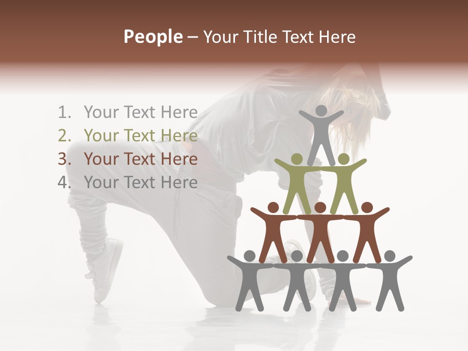 Teenager Dance Aerobics PowerPoint Template