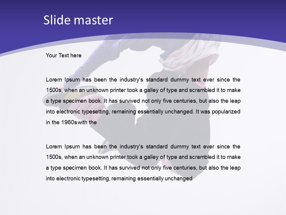 Gymnastics Hop Breakdance PowerPoint Template