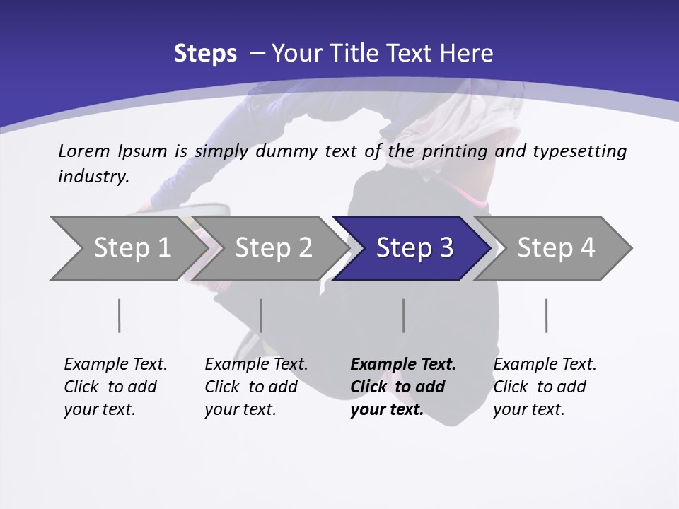 Gymnastics Hop Breakdance PowerPoint Template