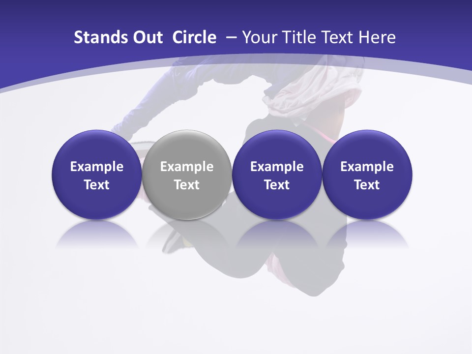 Gymnastics Hop Breakdance PowerPoint Template