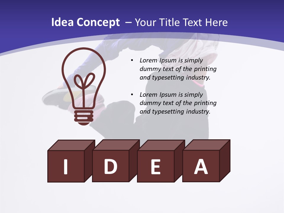 Gymnastics Hop Breakdance PowerPoint Template