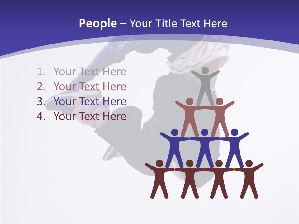 Gymnastics Hop Breakdance PowerPoint Template