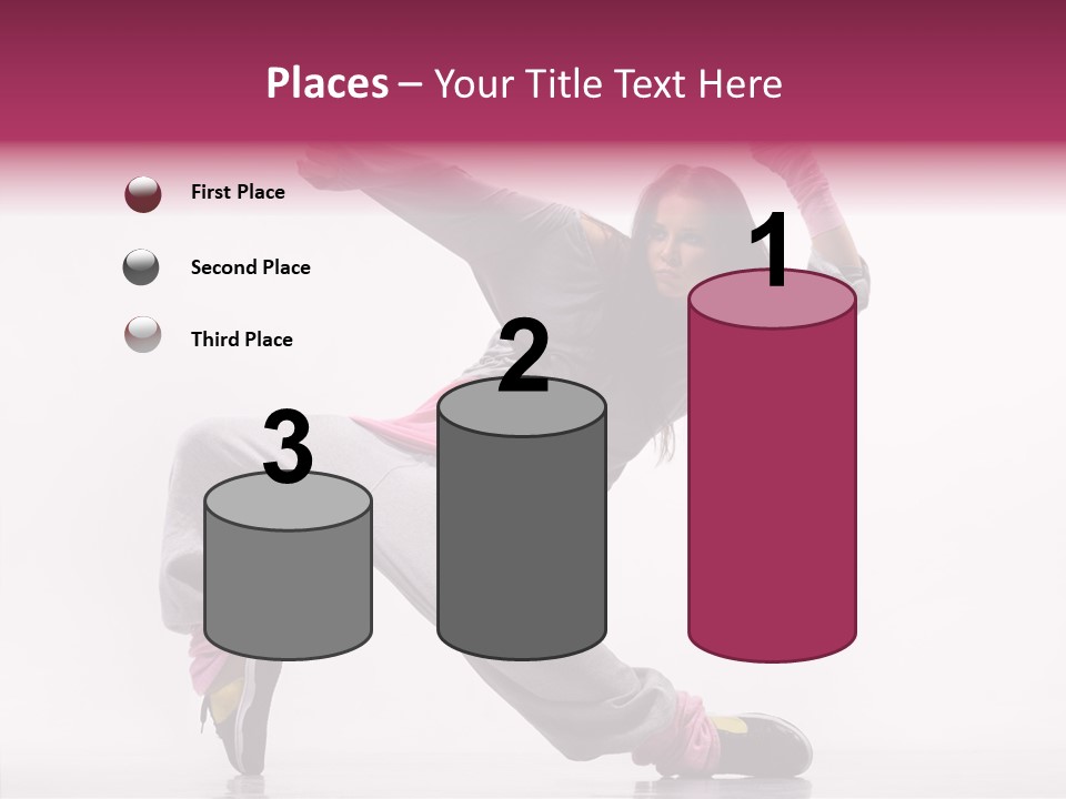 Aerobics Art Posing PowerPoint Template