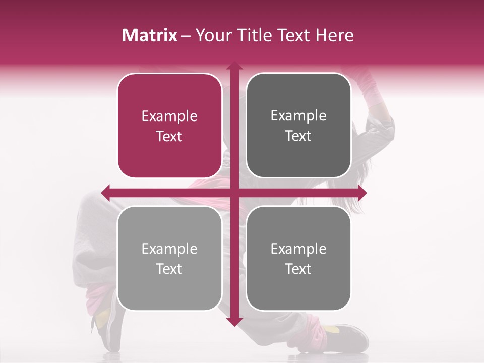 Aerobics Art Posing PowerPoint Template